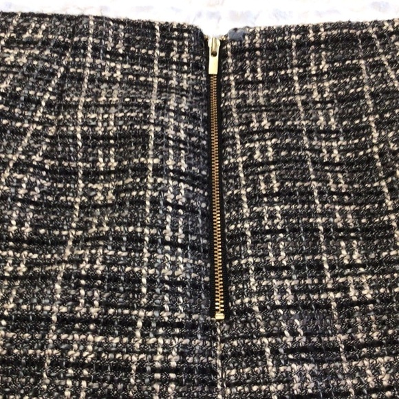 Banana Republic Factory Gray Black Woven Skirt Size 2 - Picture 5 of 7